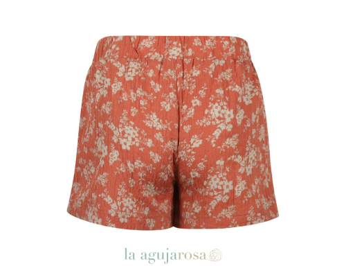 CONJUNTO DE NIÑA KOKO NOKO FLORALES DE COLOR NARANJA SUAVES