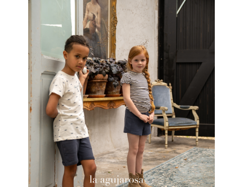 KOKO NOKO PANTALONES CORTOS DE JOGGING PARA NIÑO CORTE HOLGADO AZUL OSCURO