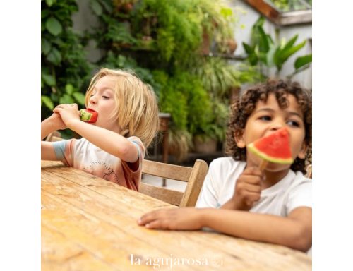 CAMISETA DE NIÑO KOKO NOKO BLANCO ROTO ROJO SUAVE AZUL CLARO