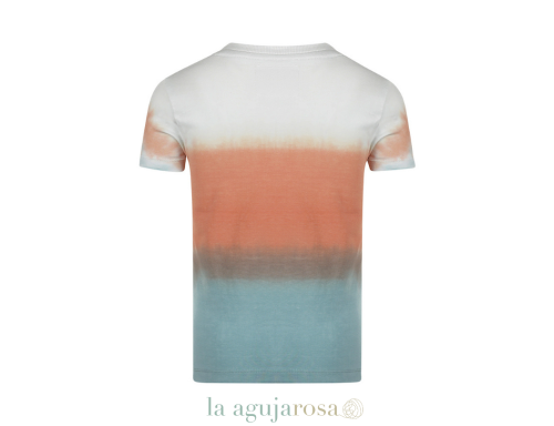 CAMISETA DE NIÑO KOKO NOKO BLANCO ROTO ROJO SUAVE AZUL CLARO