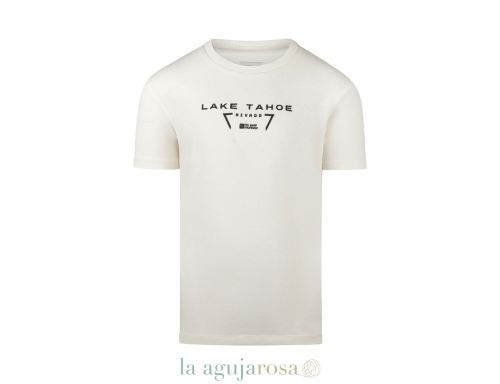 CAMISETA DE NIÑO NO WAY MONDAY EN BLANCO ROTO CON ESTAMPADO FOTOGRÁFICO