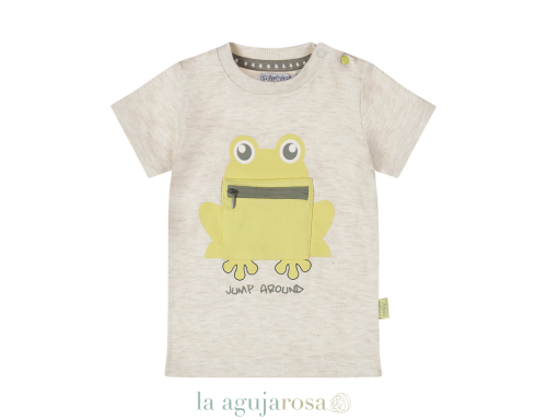 CONJUNTO DE NIÑO DIRKJE BLANCO ROTO RANA MÉLANGE