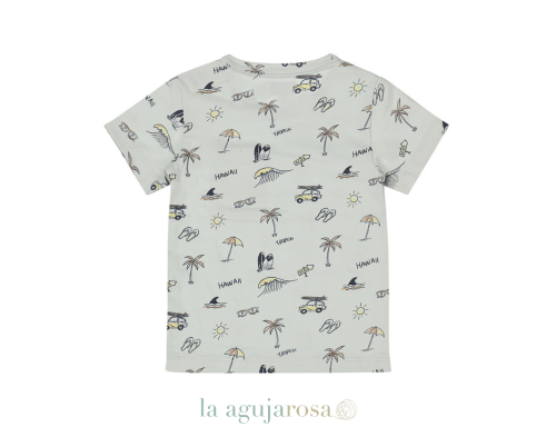 CONJUNTO BEBÉ DIRKJE AZUL TROPICAL