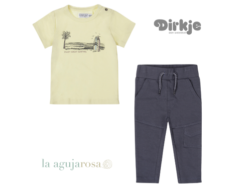 CONJUNTO DIRKJE AMARILLA CLARO SURF