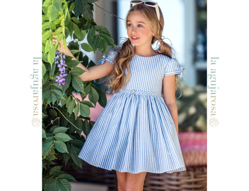 VESTIDO INFANTIL CON MANGA DE LA FAMILIA DAMAS DE YOEDU