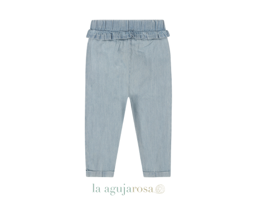 PANTALÓN DE NIÑA DIRKJE VAQUERO AZUL