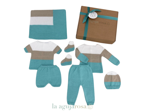 CAJITA REGALO NEW BORN COMBINADA DE LAAGUJAROSA