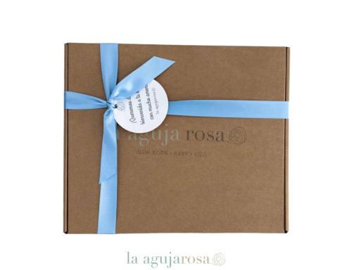 CAJITA REGALO EN TONOS CELESTES DE LAAGUJAROSA