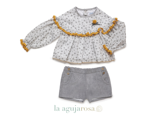CONJUNTO NIÑA CAMISA DE LA COLECCIÓN DESTELLO DE JULIANA