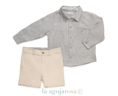 CONJUNTO NIÑO VICHY DE LA COLECCIÓN DESTELLO DE JULIANA 2