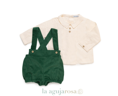 PETO DE PANA CON CAMISA DE LA COLECCIÓN SINFONÍA DE JULIANA