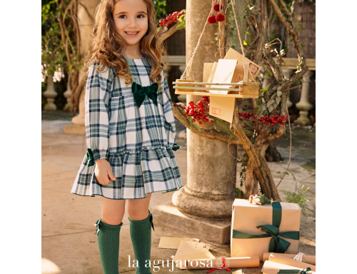 VESTIDO VOLANTES CUADROS DE LA COLECCIÓN SINFONÍA DE JULIANA