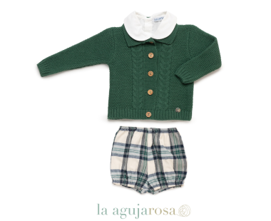 CONJUNTO CHAQUETA CUADROS 2 TRENZAS DE LA COLECCIÓN...