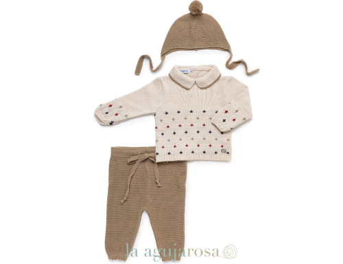 CONJUNTO 3 PIEZAS ESTRELLAS PANTALÓN DE LA COLECCIÓN CUENTO DE JULIANA