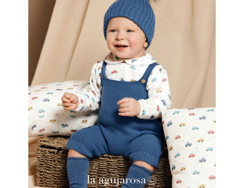 PETO DE PUNTO CON CAMISA COCHES DE LA COLECCIÓN FÁBULA DE JULIANA