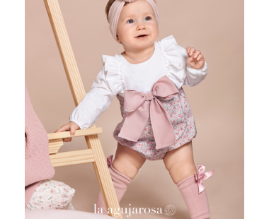 PELELE DE FLORES CON LAZO DE LA COLECCIÓN DANZA DE JULIANA