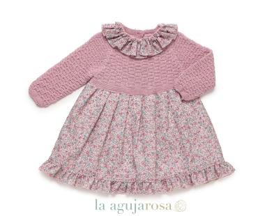 VESTIDO CUERPO DE PUNTO DE LA COLECCIÓN DANZA DE JULIANA