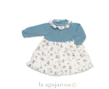 VESTIDO CUERPO DE PUNTO ANIMALITOS DE LA COLECCIÓN TRAZOS...