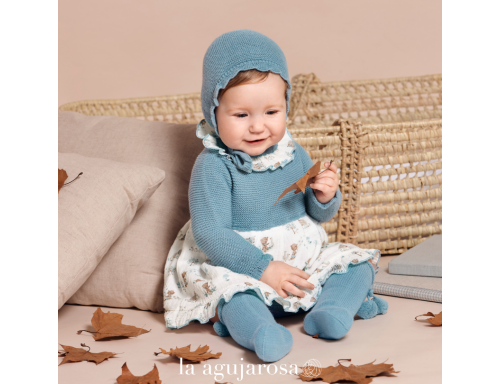 JESUSITO CUERPO DE PUNTO CON GORRO ANIMALITOS DE LA COLECCIÓN TRAZOS DE JULIANA