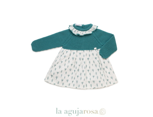 VESTIDO CUERPPO DE PUNTO ÁRBOLES DE LA COLECCIÓN ODA DE JULIANA