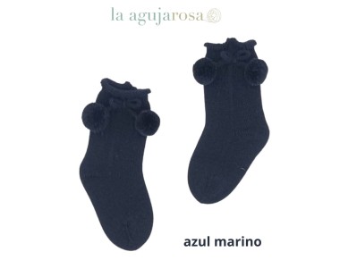 CALCETÍN POMPONES INVIERNO DE LA COLECCIÓN ARMONÍA DE...