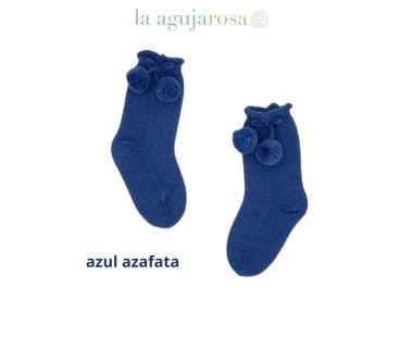 CALCETÍN POMPONES INVIERNO DE LA COLECCIÓN FÁBULA DE JULIANA