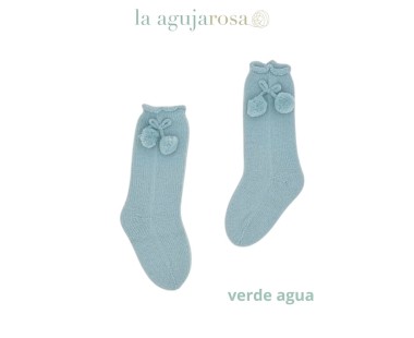 CALCETÍN POMPONES INVIERNO DE LA COLECCIÓN SILENCIO DE LA...