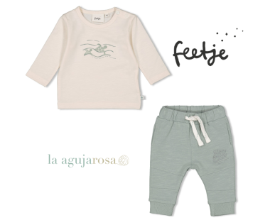 CONJUNTO TORTUGAS ALGODÓN DE FEETJE