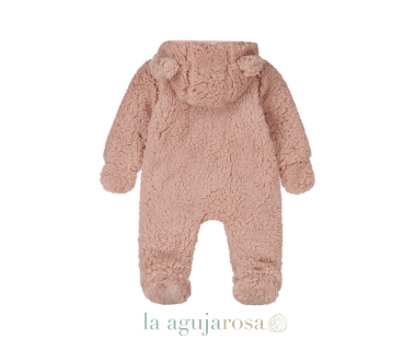 MONO PARA BEBÉ NIÑA DIRKJE CON CAPUCHA SUAVE 2