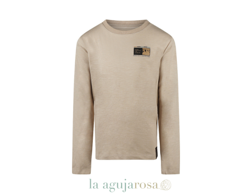 CAMISETA DE MANGA LARGA GRIS CLARO PARA NIÑO DE NO WAY MONDAY