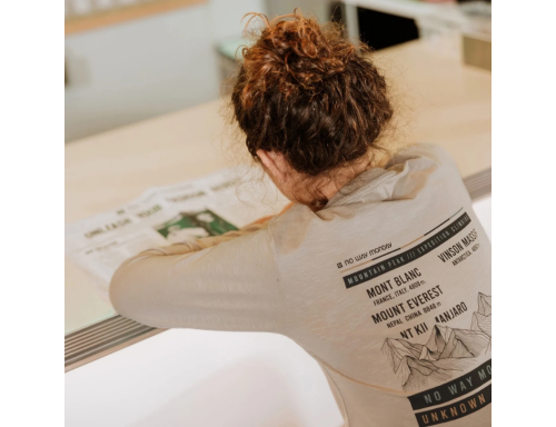 CAMISETA DE MANGA LARGA GRIS CLARO PARA NIÑO DE NO WAY MONDAY