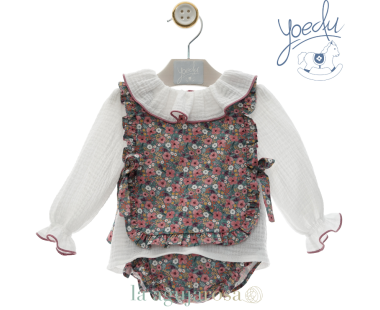 CONJUNTO BEBÉ NIÑA DE LA COLECCIÓN CACHEMIRA DE YOEDU