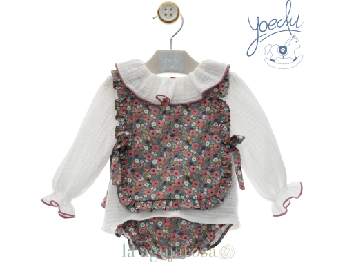 CONJUNTO BEBÉ NIÑA DE LA COLECCIÓN CACHEMIRA DE YOEDU