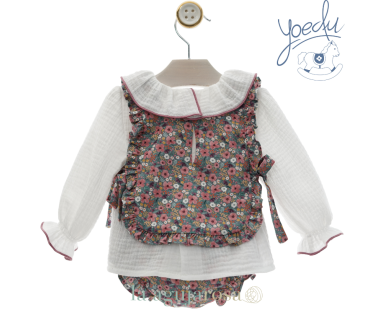 CONJUNTO BEBÉ NIÑA DE LA COLECCIÓN CACHEMIRA DE YOEDU 2