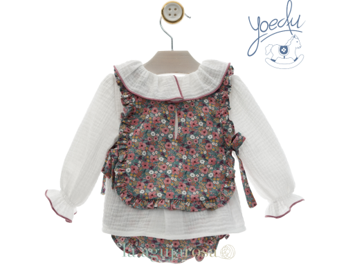 CONJUNTO BEBÉ NIÑA DE LA COLECCIÓN CACHEMIRA DE YOEDU