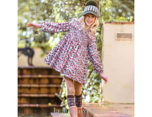 VESTIDO INFANTIL DE LA FAMILIA CRETONA DE YOEDU