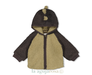 CHAQUETA BOUCLÉ CON CAPUCHA DE FEETJE