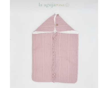 SACO BOTONES PELO ROSA MAQUILLAJE DE JULIANA