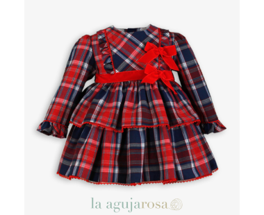 VESTIDO INFANTIL CUADRO ESCOCÉS DE MIRANDA 2