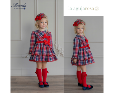 VESTIDO INFANTIL CUADRO ESCOCÉS DE MIRANDA