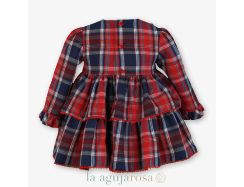 VESTIDO INFANTIL CUADRO ESCOCÉS DE MIRANDA