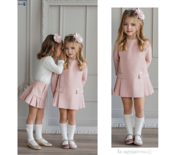 VESTIDO DE MANGA LARGA JACQUARD DE TERCIOPELO DE MIRANDA