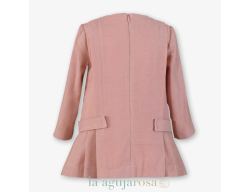 VESTIDO DE MANGA LARGA JACQUARD DE TERCIOPELO DE MIRANDA
