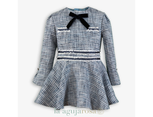 VESTIDO NIÑA MANGA LARGA CHANEL DE MIRANDA