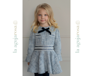 VESTIDO NIÑA MANGA LARGA CHANEL DE MIRANDA