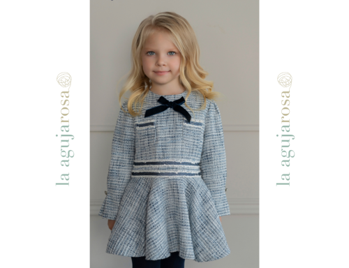 VESTIDO NIÑA MANGA LARGA CHANEL DE MIRANDA