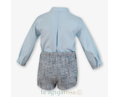 CONJUNTO BEBÉ NIÑO CELESTE DE MIRANDA 2