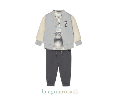 CONJUNTO DE 3 PIEZAS DE DIRKJE CAMISETA CHAQUETA Y PANTALÓN 2