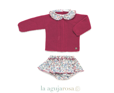 CONJUNTO BRAGA VOLANTE FLORECITAS DE LA COLECCIÓN RITMO... 2