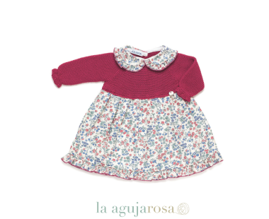 VESTIDO CUERPO DE PUNTO CUELLO VOLANTE DE LA COLECCIÓN... 2
